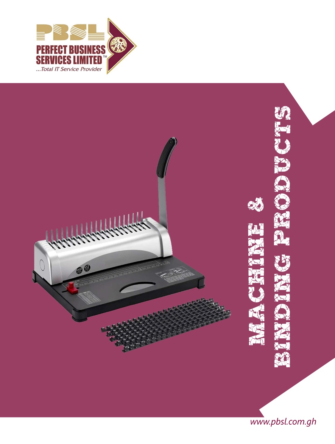 Machines & Binding Products catalogue cover