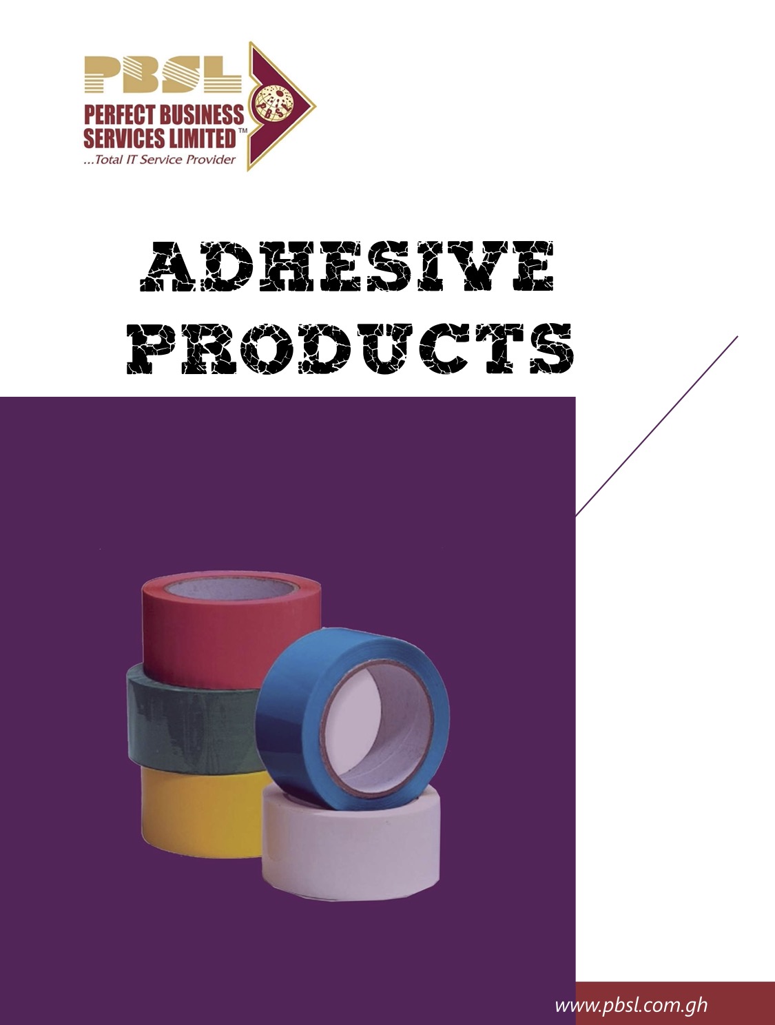 Adhesive Products catalogue cover