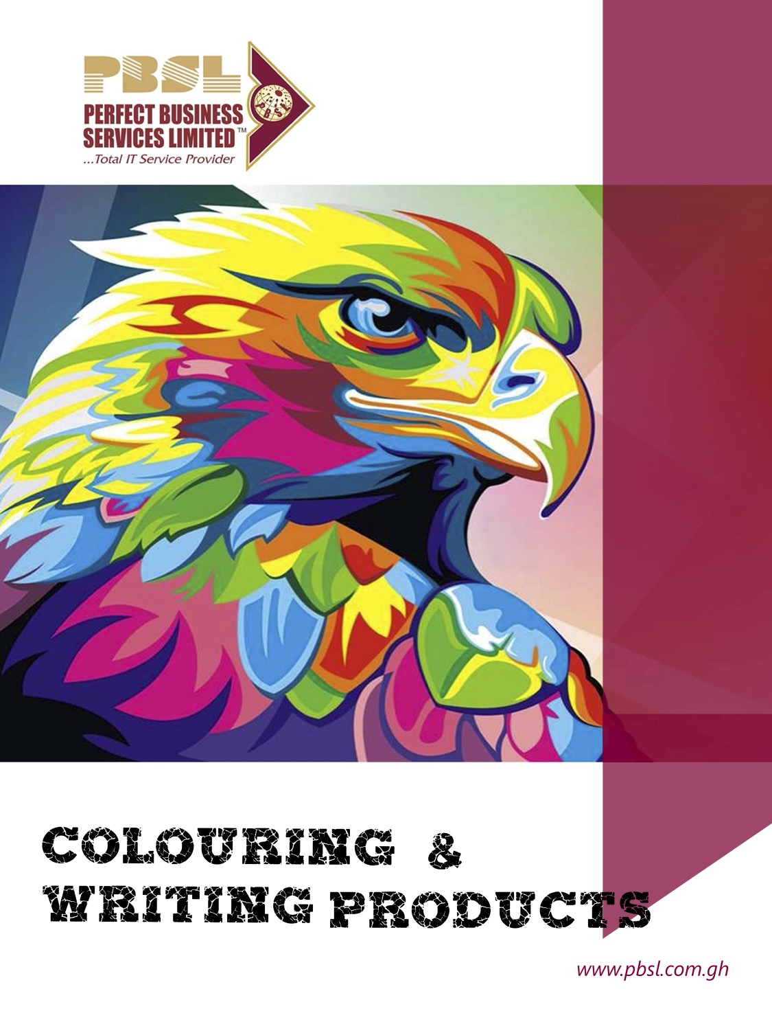Coloring & Writing Products catalogue cover