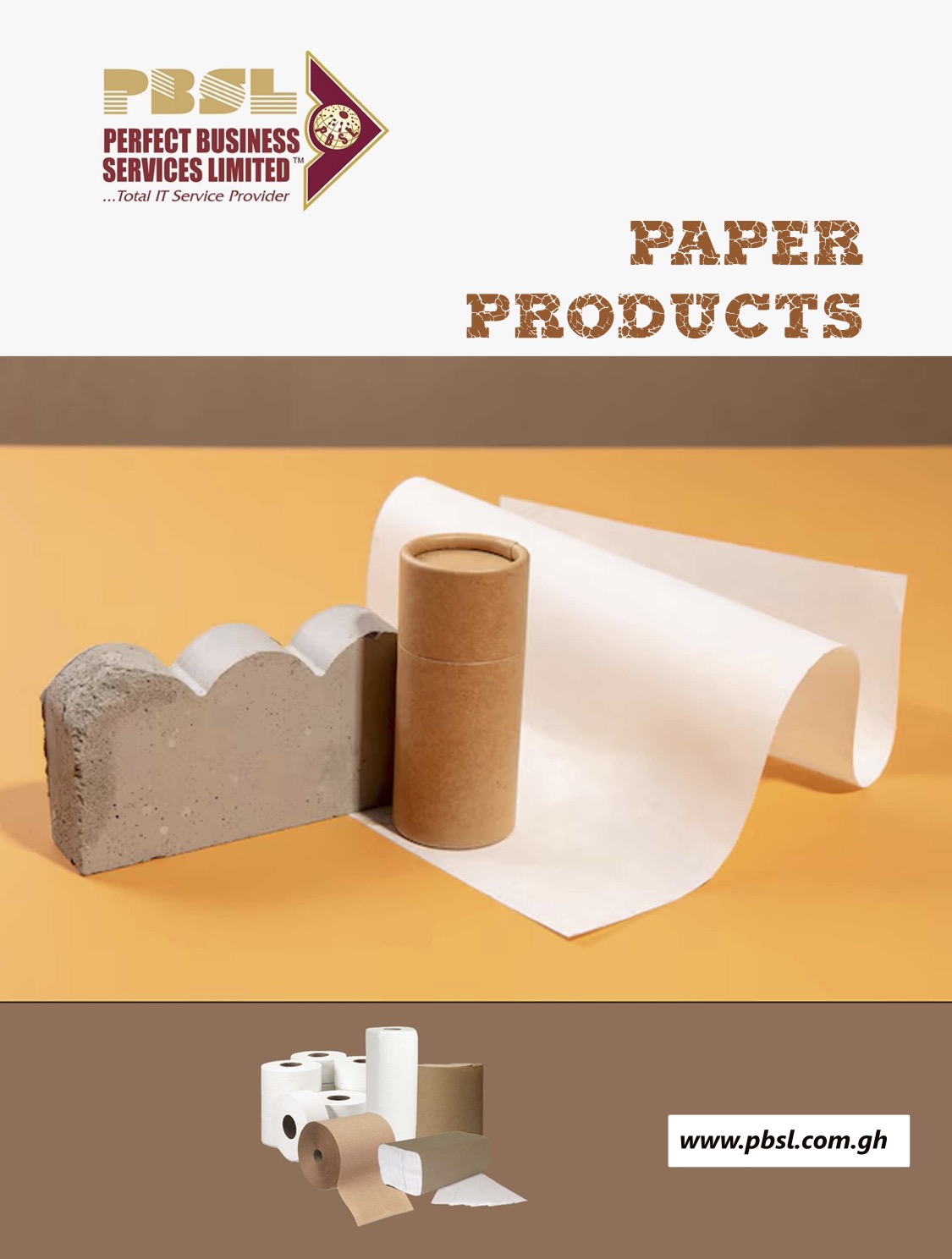 Paper Products catalogue cover
